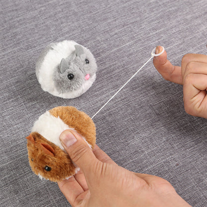 Interactive Vibrating Plush Mouse Cat Toy