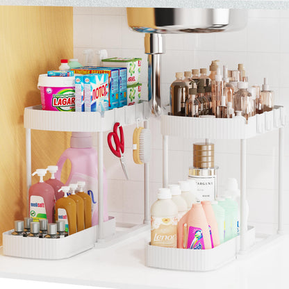 SlideEase™ Pull-Out Under Sink Storage Organizer (2-Pack)