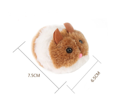 Interactive Vibrating Plush Mouse Cat Toy