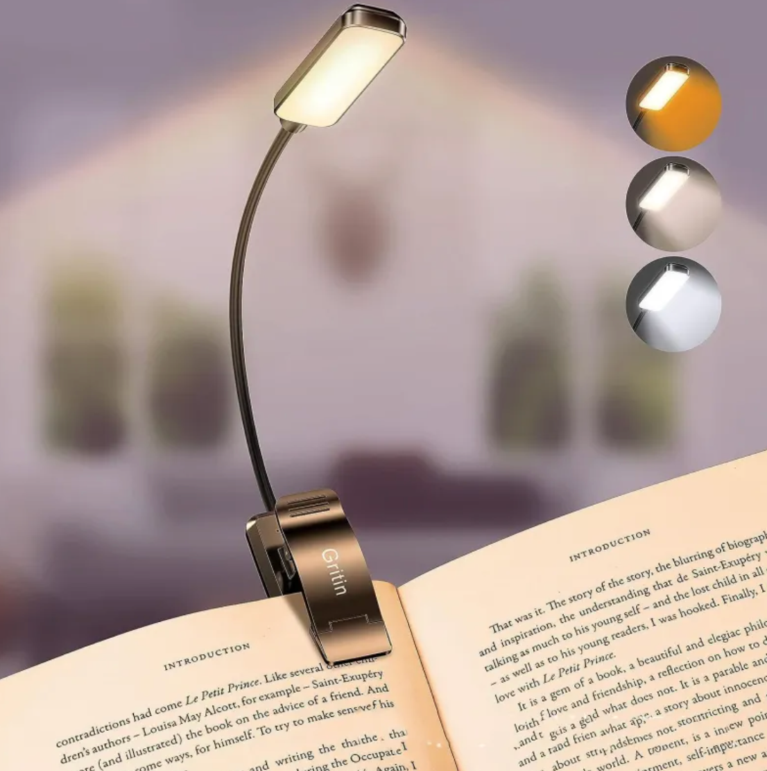 LumiClip™ USB Rechargeable LED Book Light