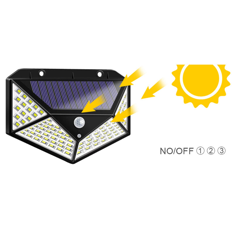 SolarGlow™ 100 LED Outdoor Motion Sensor Light