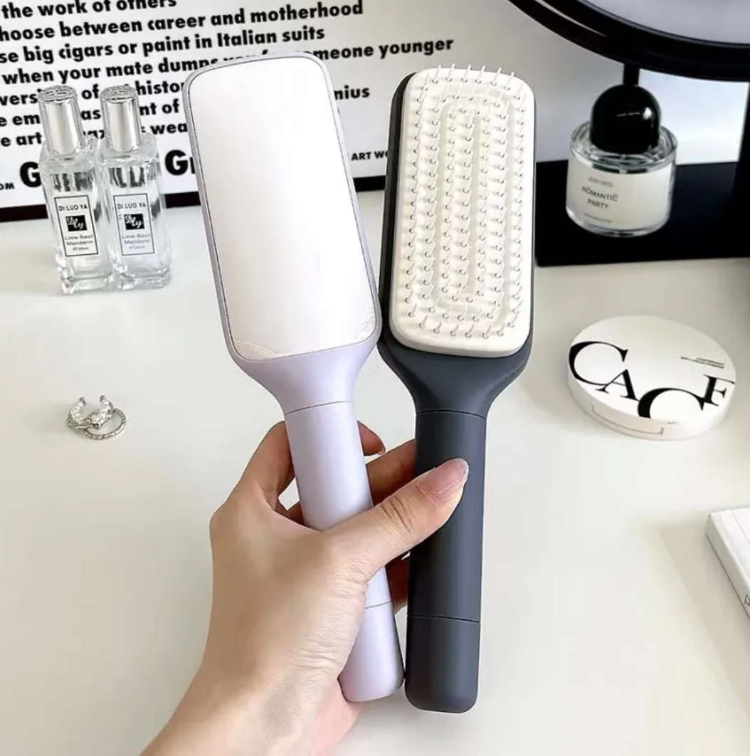 4-in-1 Self-Cleaning Hairbrush