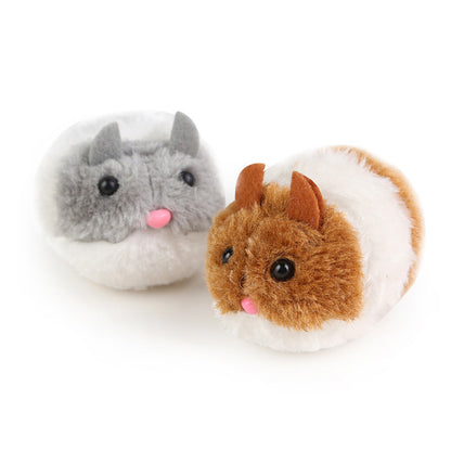 Interactive Vibrating Plush Mouse Cat Toy