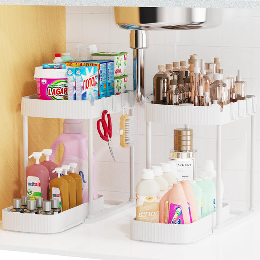 SlideEase™ Pull-Out Under Sink Storage Organizer (2-Pack)