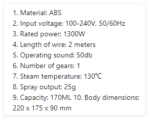 Portable Household Steam Iron