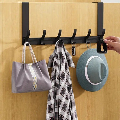 DoorNest™ Over-the-Door 6-Hook Organizer Rack