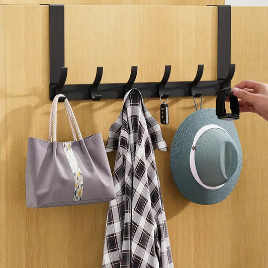 DoorNest™ Over-the-Door 6-Hook Organizer Rack
