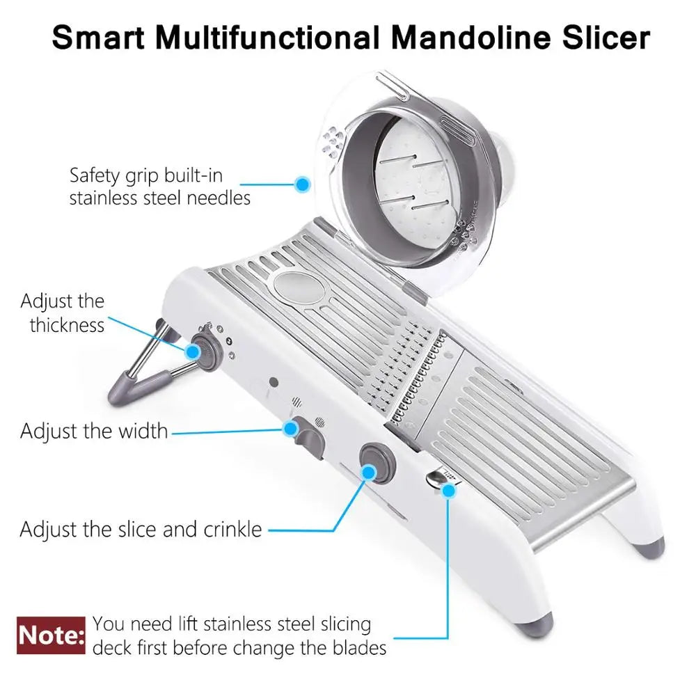 SliceMaster™ 18-in-1 Adjustable Mandoline Slicer