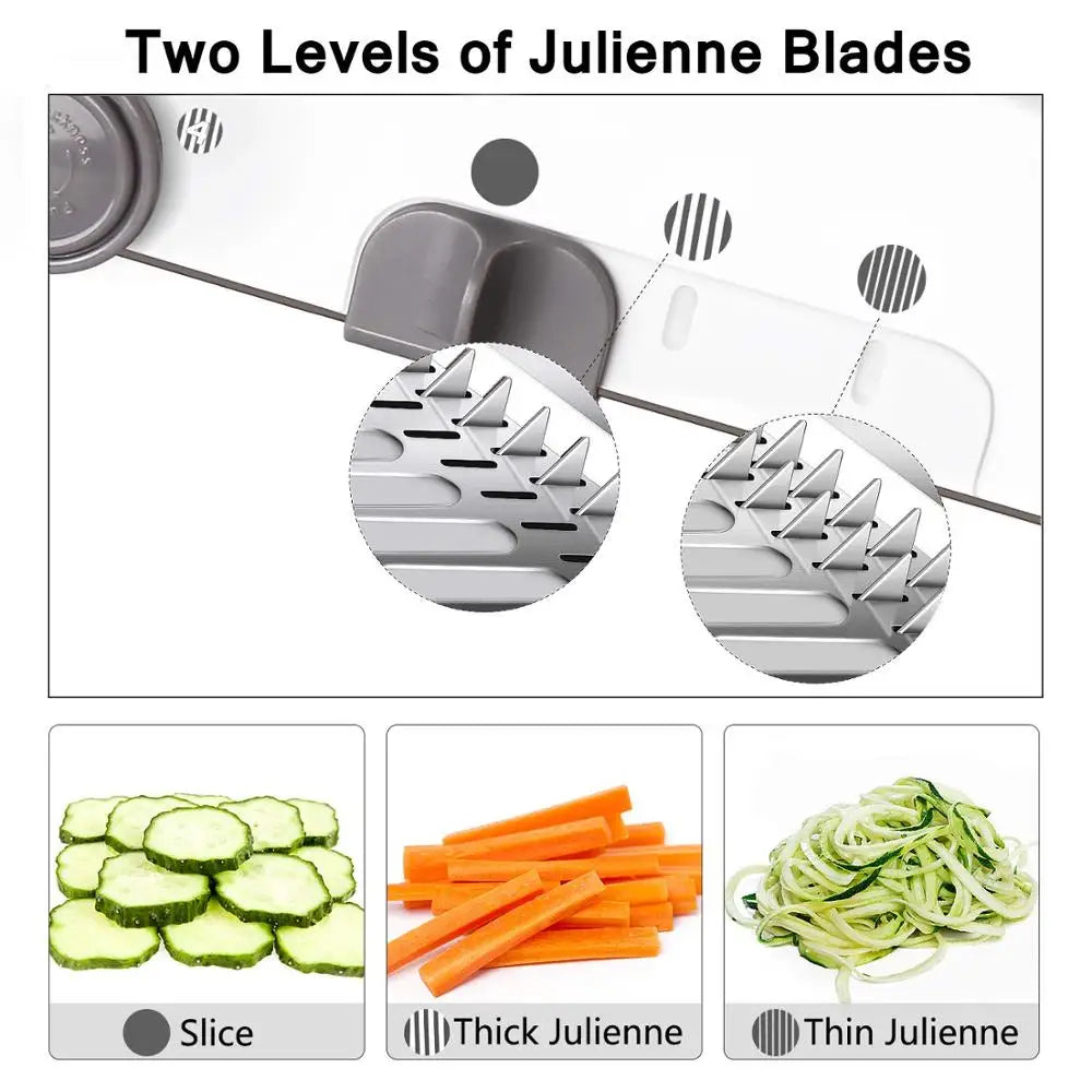 SliceMaster™ 18-in-1 Adjustable Mandoline Slicer