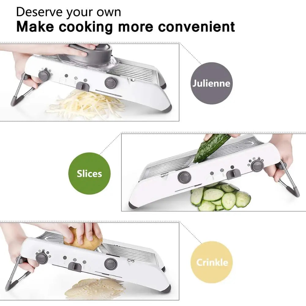 SliceMaster™ 18-in-1 Adjustable Mandoline Slicer