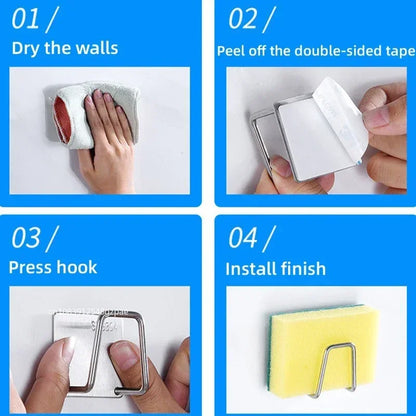 SinkDry™ Stainless Steel Sponge Holder