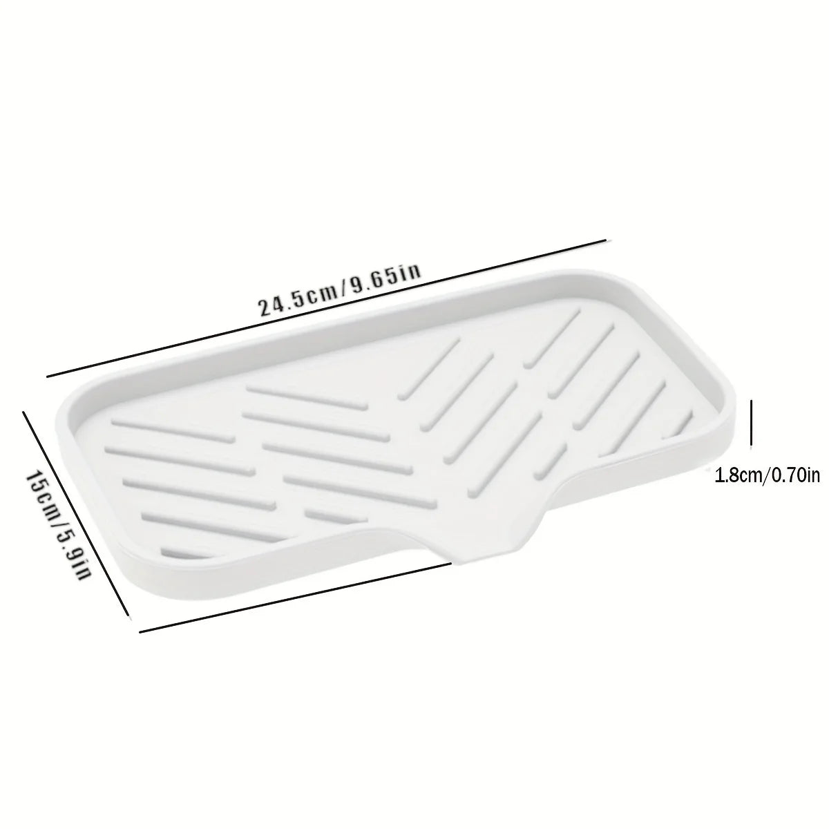 DryNest™ Silicone Sink Soap & Sponge Tray