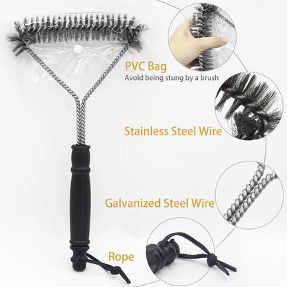 GrillMaster™ Stainless Steel BBQ Cleaning Brush