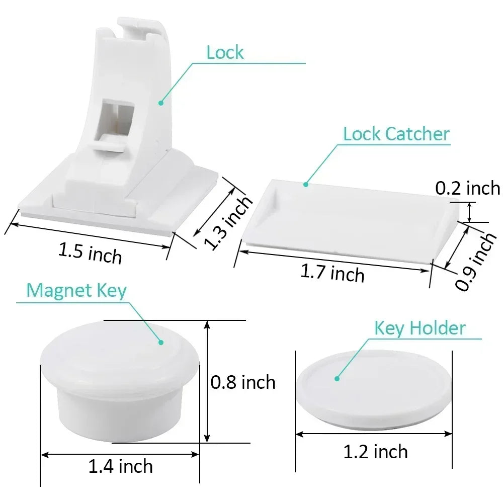 SafeLock™ Invisible Magnetic Cabinet Safety Locks
