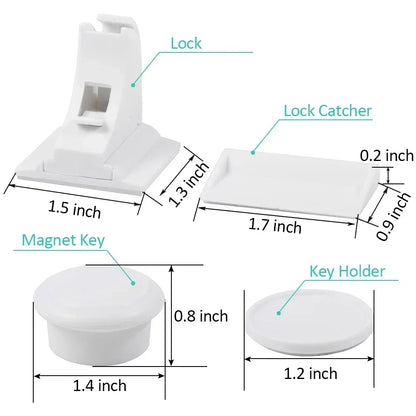SafeLock™ Invisible Magnetic Cabinet Safety Locks