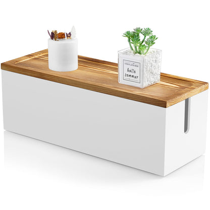 CordNest™ Wooden Cable Management Box