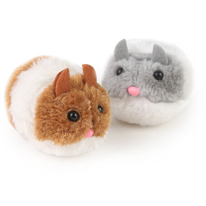 Interactive Vibrating Plush Mouse Cat Toy