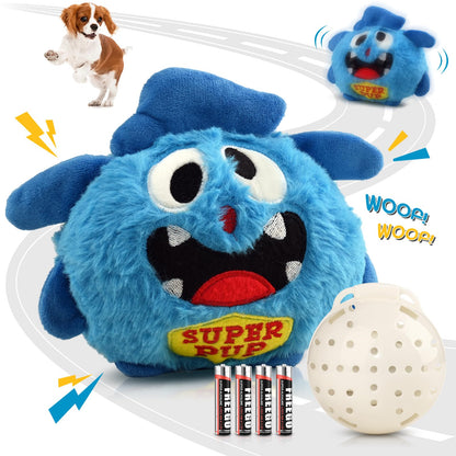 Interactive Bouncing Plush Dog Toy