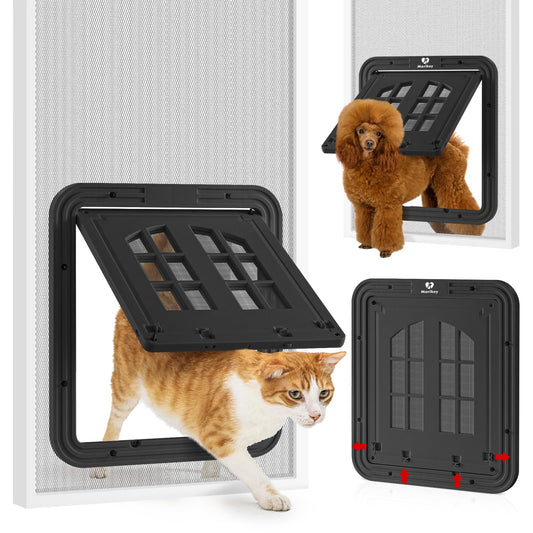 PawPass™ Lockable Cat Screen Door
